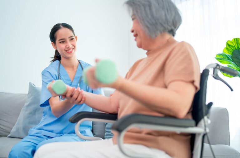 Physiotherapy for Mobile Injury Impaired Woman