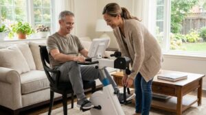 Rehab Bike at Home for Patient Recovery Physiotherapy