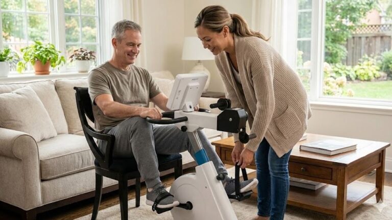 Rehab Bike at Home for Patient Recovery Physiotherapy